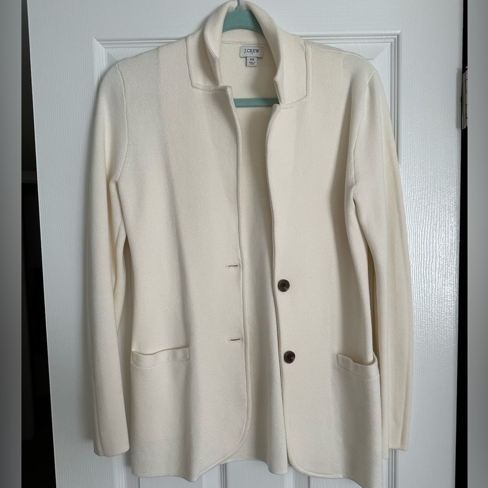 J crew sweater blazer